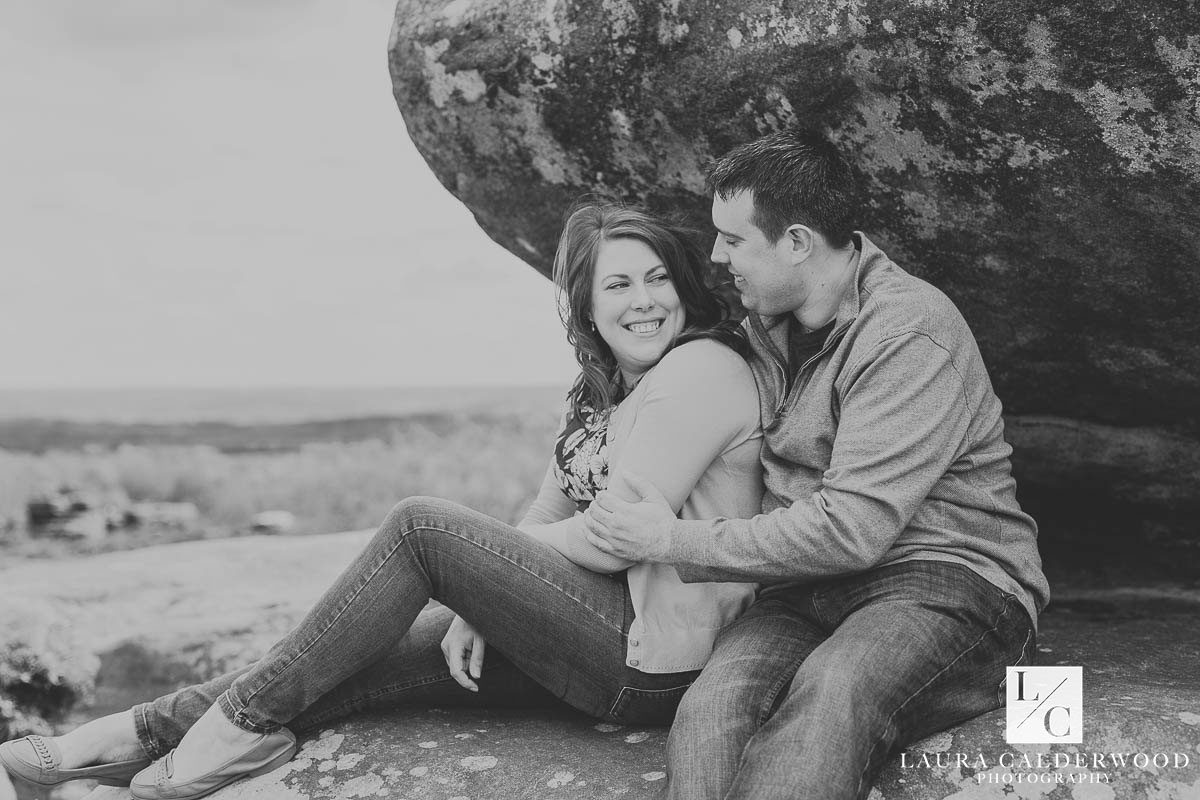 Brimham Rocks engagement shoot | by Harrogate wedding photographer Laura Calderwood