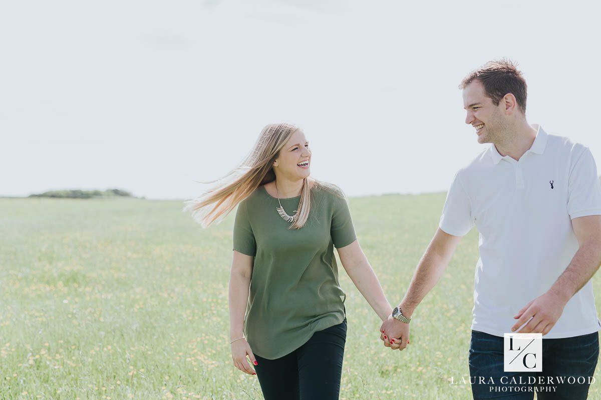 Yorkshire farm engagement shoot in Otley | by Leeds wedding photographer Laura Calderwood