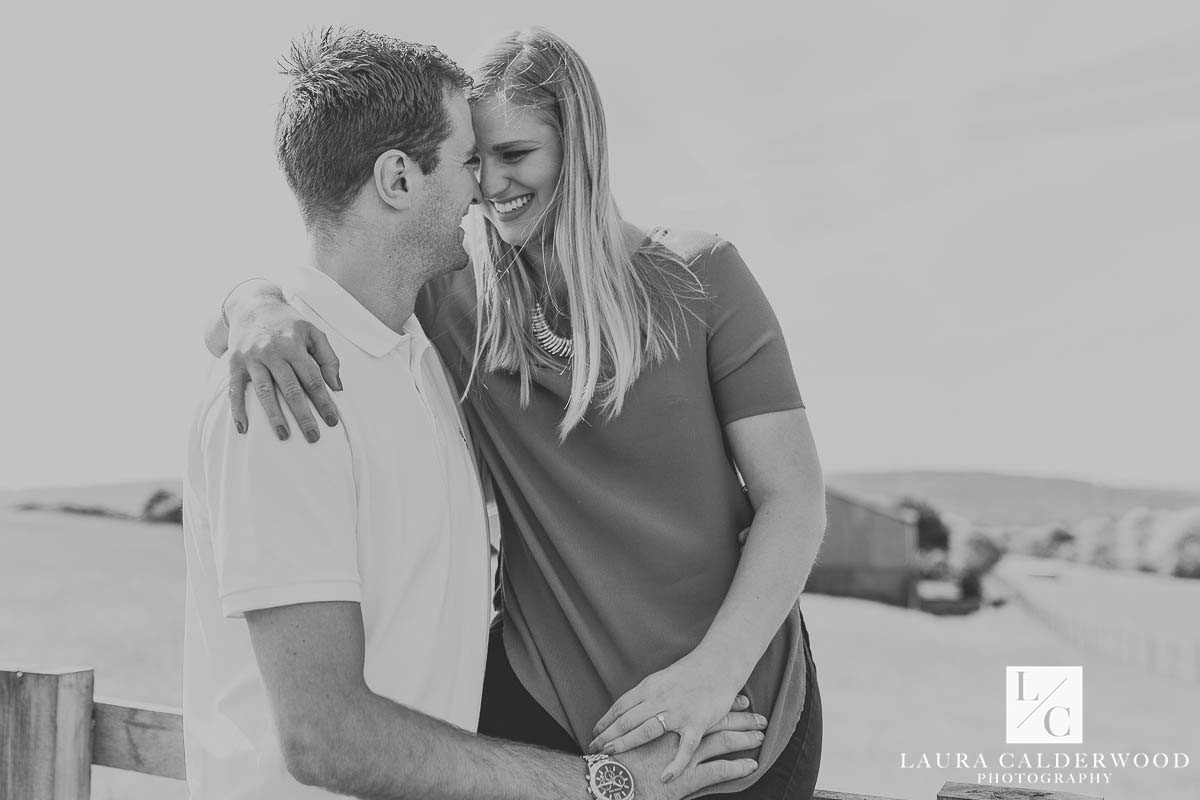 Yorkshire farm engagement shoot in Otley | by Leeds wedding photographer Laura Calderwood