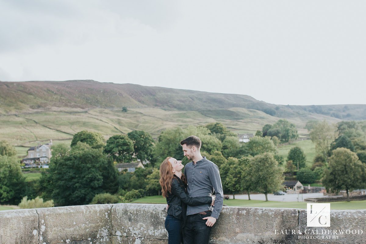 North Yorkshire engagement shoot in Burnsall | by Yorkshire wedding photographer Laura Calderwood