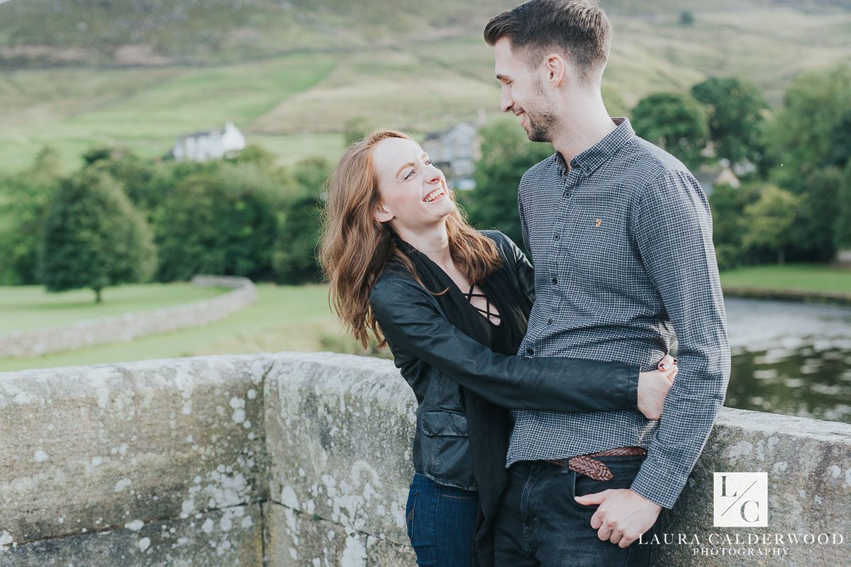 North Yorkshire engagement shoot in Burnsall | by Yorkshire wedding photographer Laura Calderwood