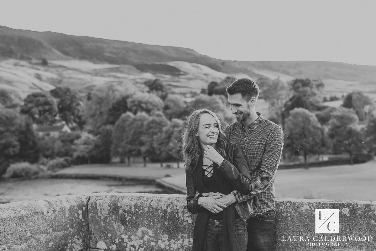 North Yorkshire engagement shoot in Burnsall | by Yorkshire wedding photographer Laura Calderwood