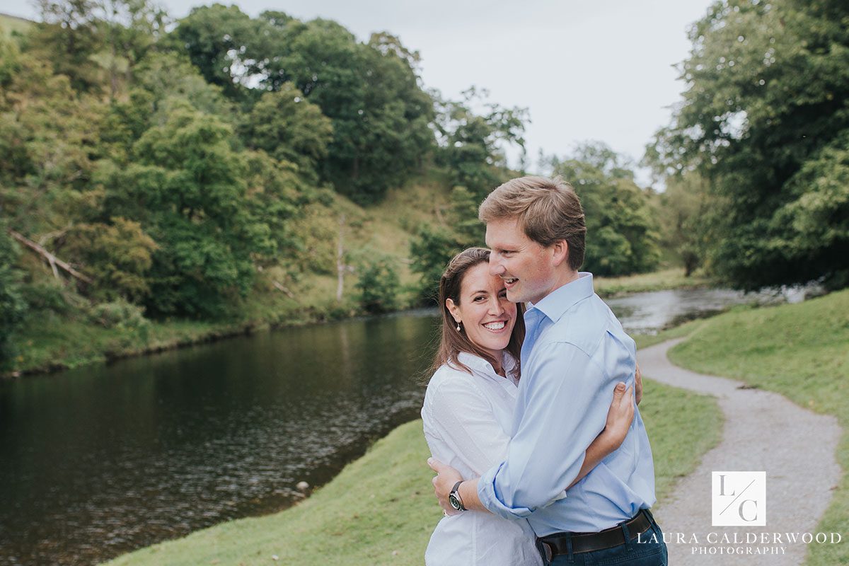 North Yorkshire engagement shoot in Burnsall | by Yorkshire wedding photographer Laura Calderwood