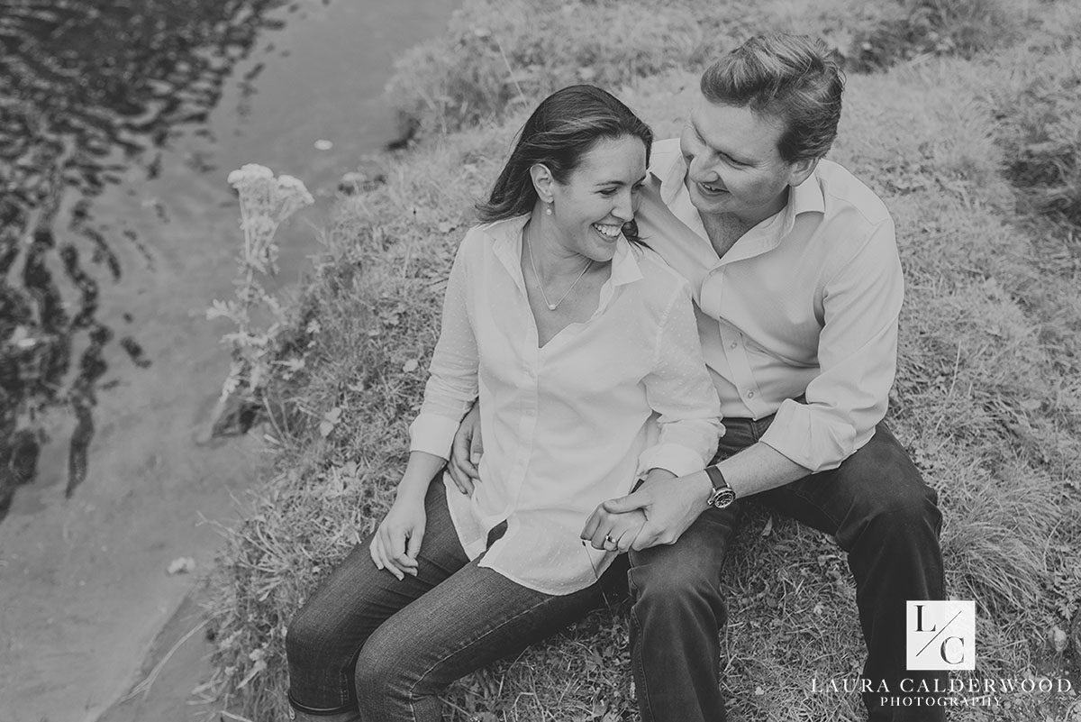 North Yorkshire engagement shoot in Burnsall | by Yorkshire wedding photographer Laura Calderwood