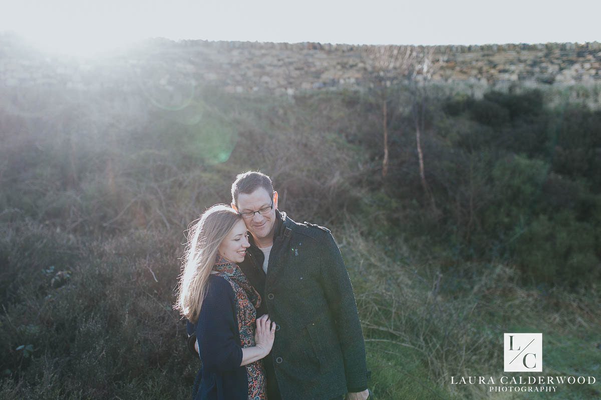 Yorkshire engagement shoot at Otley Chevin | by Ilkley wedding photographer Laura Calderwood