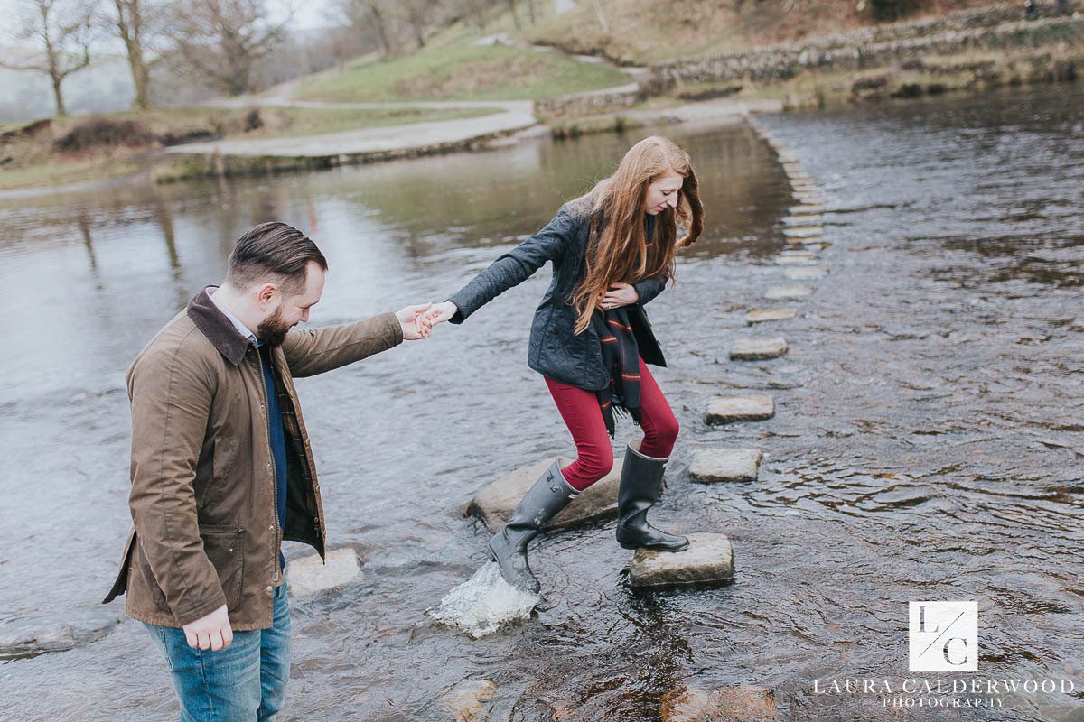 Yorkshire engagement shoot at Bolton Abbey | by Yorkshire wedding photographer Laura Calderwood