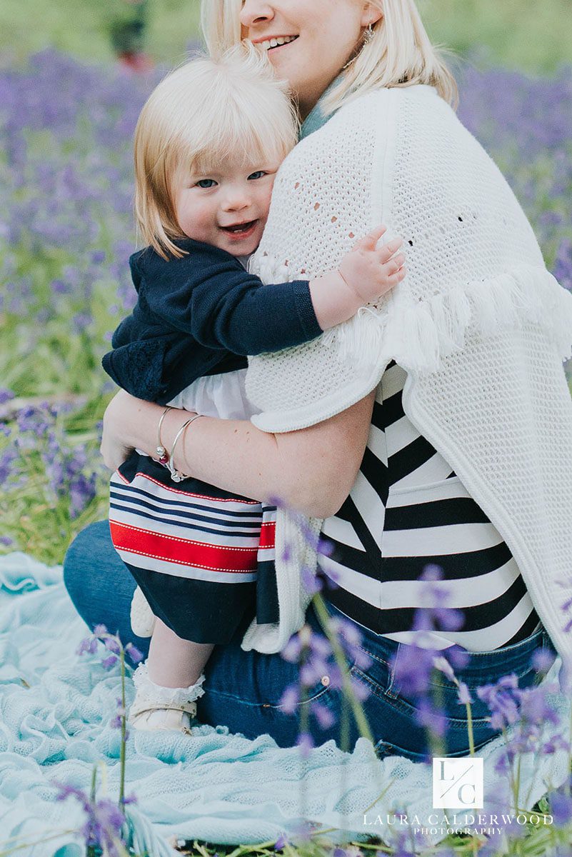 Ilkley family photography | family photo shoot at bluebell woods in Ilkley by Laura Calderwood Photography