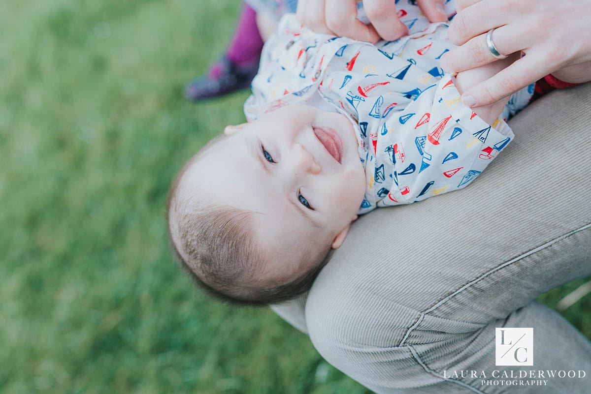 Leeds family photography | first birthday photo shoot at Meanwood Park in Leeds by Laura Calderwood Photography