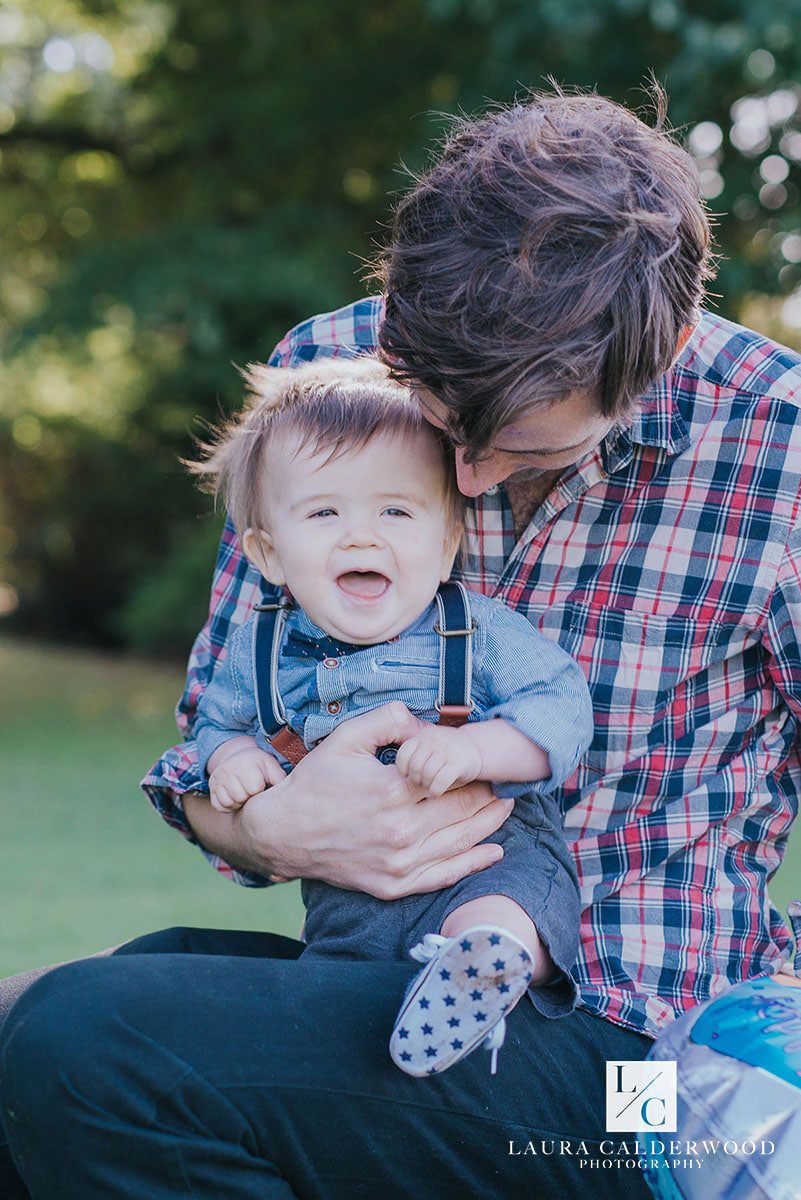 Leeds family photography | first birthday photo shoot at Meanwood Park in Leeds by Laura Calderwood Photography