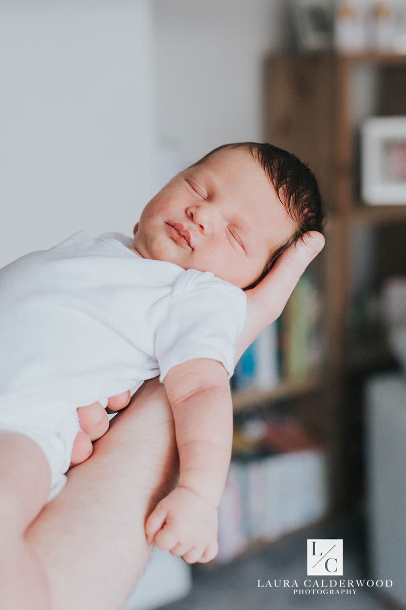 leeds newborn photographer | newborn photo shoot at home in Leeds by Laura Calderwood Photography