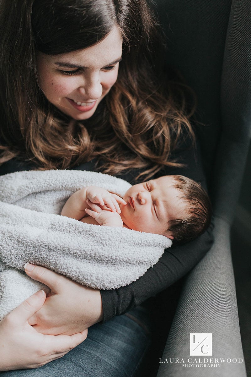 leeds newborn photographer | newborn photo shoot at home in Leeds by Laura Calderwood Photography