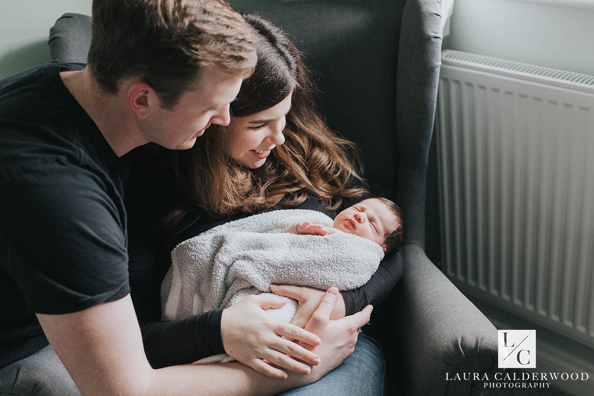 leeds newborn photographer | newborn photo shoot at home in Leeds by Laura Calderwood Photography