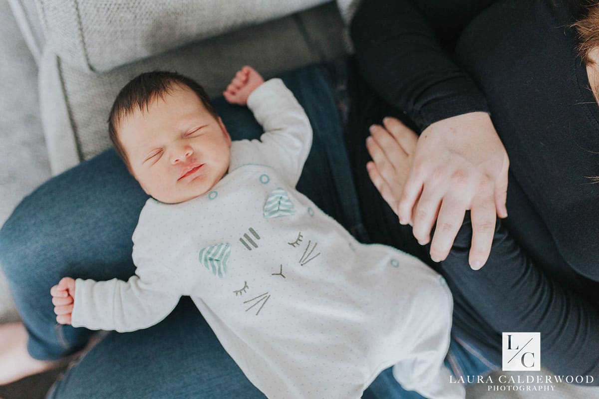 leeds newborn photographer | newborn photo shoot at home in Leeds by Laura Calderwood Photography