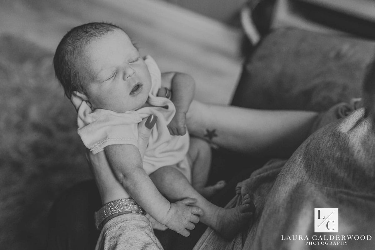 Yorkshire newborn photographer | newborn lifestyle photography at home in Ilkley by Laura Calderwood Photography