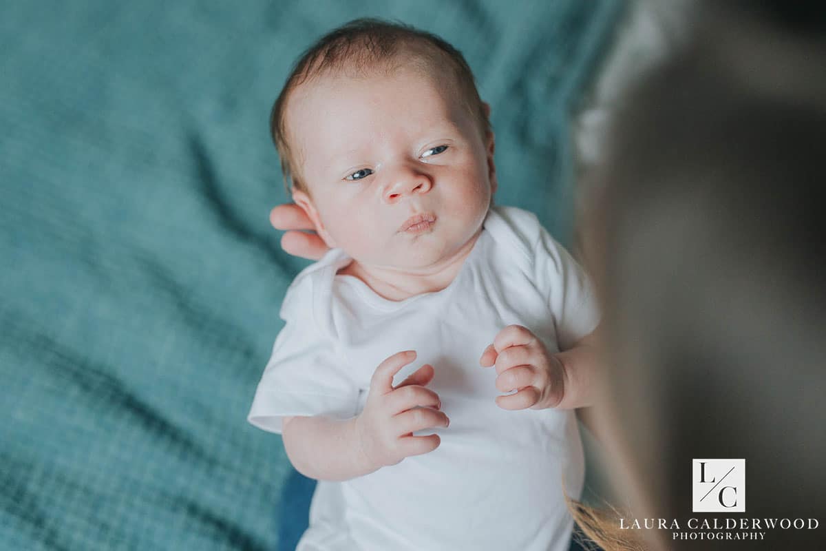 Yorkshire newborn photographer | newborn lifestyle photography at home in Ilkley by Laura Calderwood Photography