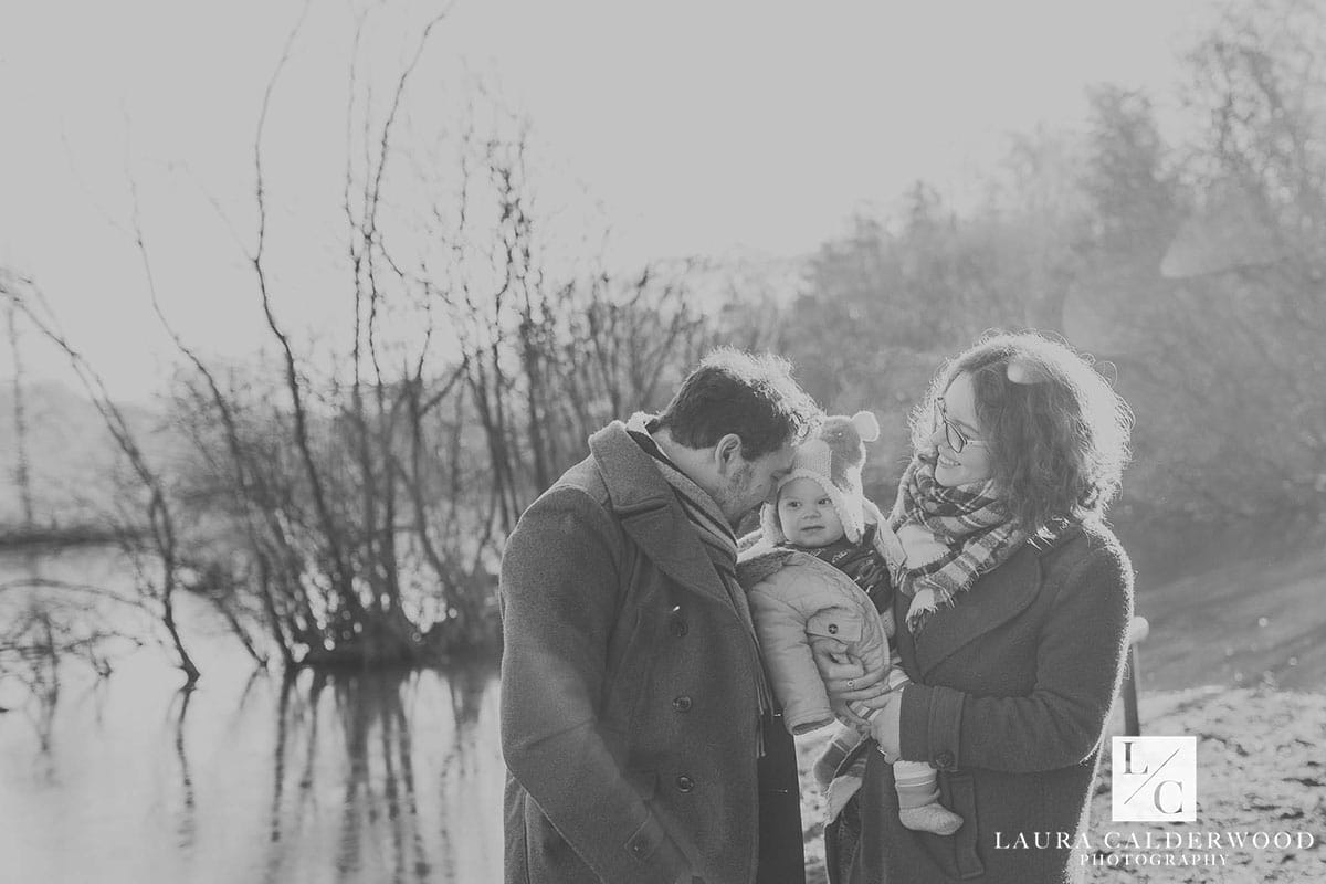 leeds baby photography | winter baby family photo shoot at Golden Arce Park in Leeds by Laura Calderwood Photography