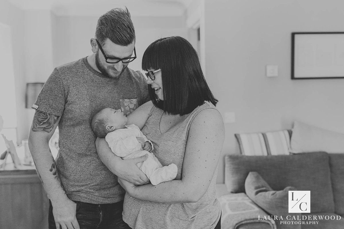 york newborn photography | newborn photo shoot at home in York by Laura Calderwood Photography