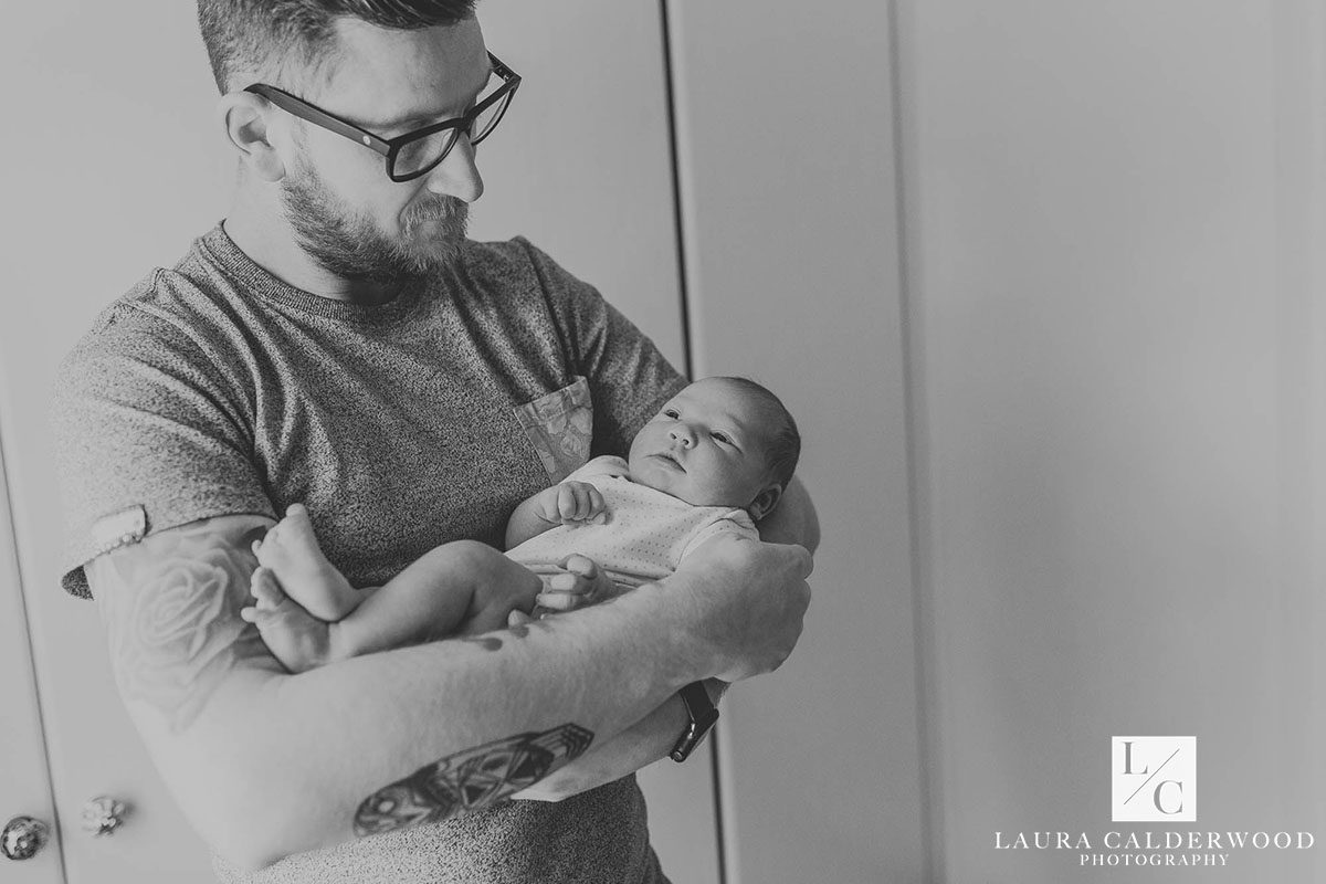 york newborn photography | newborn photo shoot at home in York by Laura Calderwood Photography