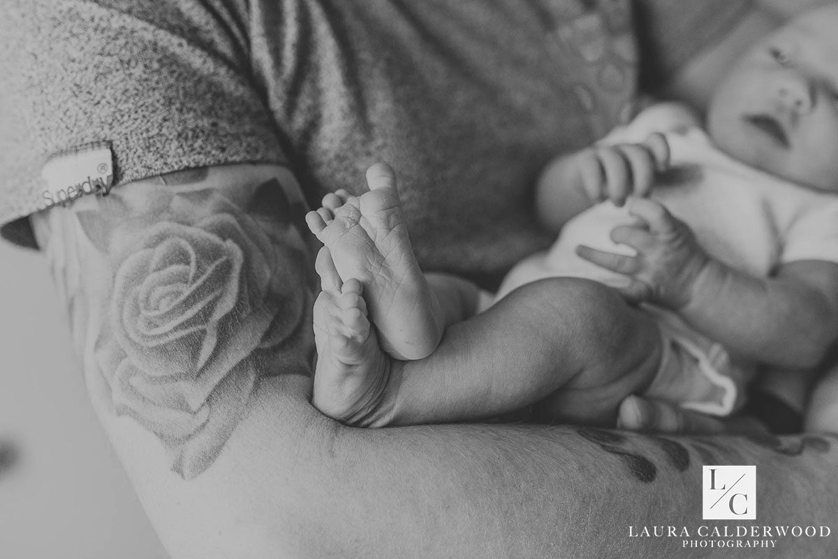 york newborn photography | newborn photo shoot at home in York by Laura Calderwood Photography
