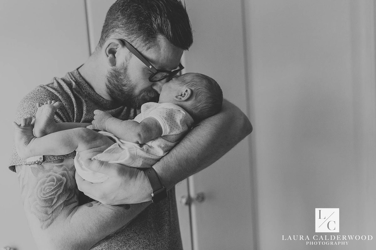 york newborn photography | newborn photo shoot at home in York by Laura Calderwood Photography