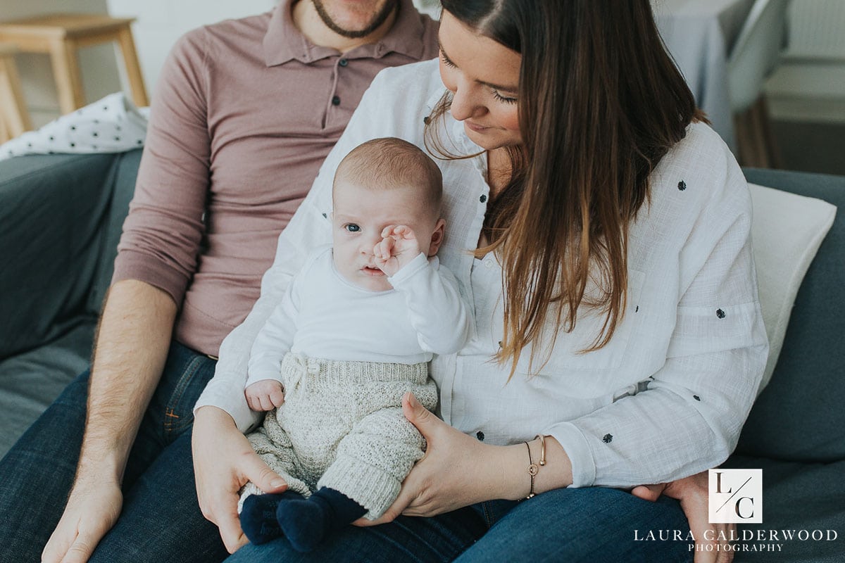 leeds baby photography | newborn baby photo shoot at home in Leeds by Laura Calderwood Photography