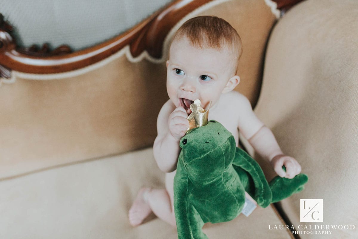 Yorkshire baby photography | first birthday baby photo shoot at home in Huddersfield by Laura Calderwood Photography