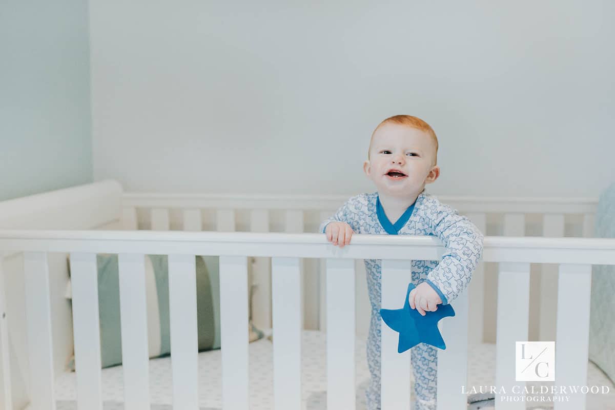 Yorkshire baby photography | first birthday baby photo shoot at home in Huddersfield by Laura Calderwood Photography