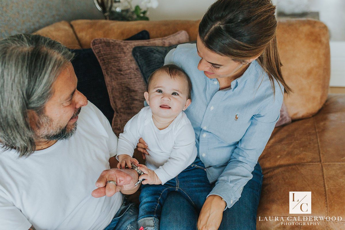 yorkshire baby photography | 6 month baby photo shoot at home in York by Laura Calderwood Photography