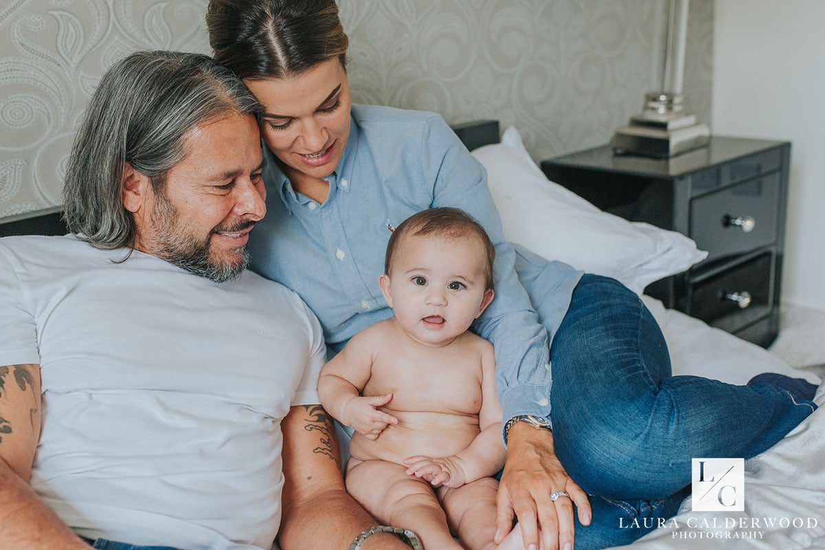 yorkshire baby photography | 6 month baby photo shoot at home in York by Laura Calderwood Photography