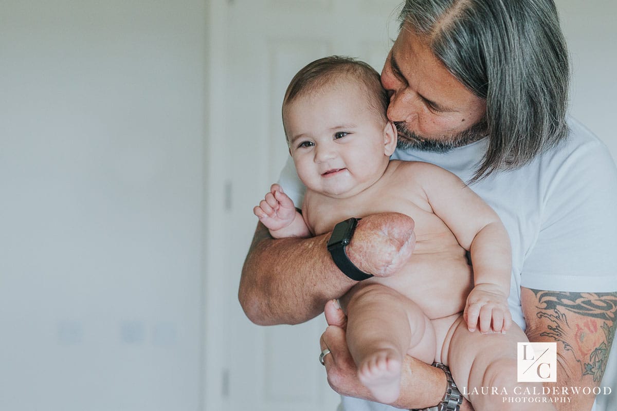 yorkshire baby photography | 6 month baby photo shoot at home in York by Laura Calderwood Photography