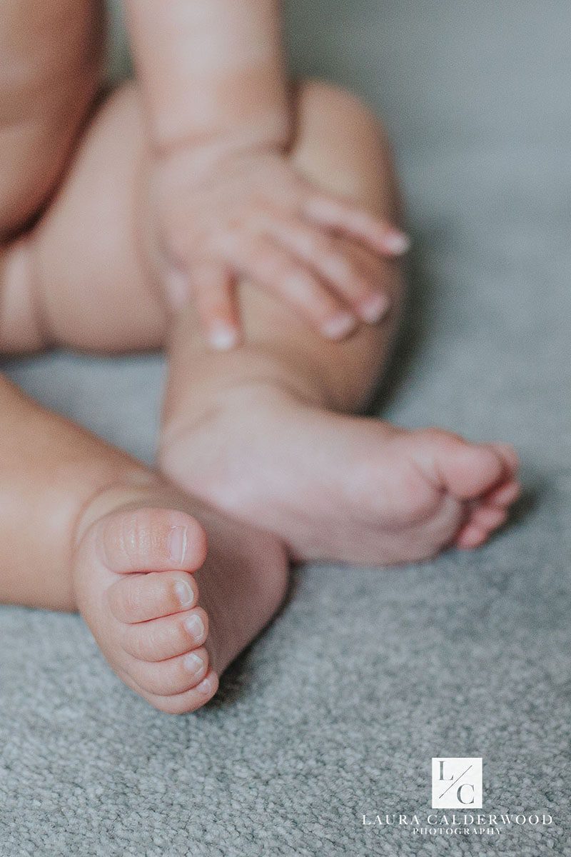 yorkshire baby photography | 6 month baby photo shoot at home in York by Laura Calderwood Photography