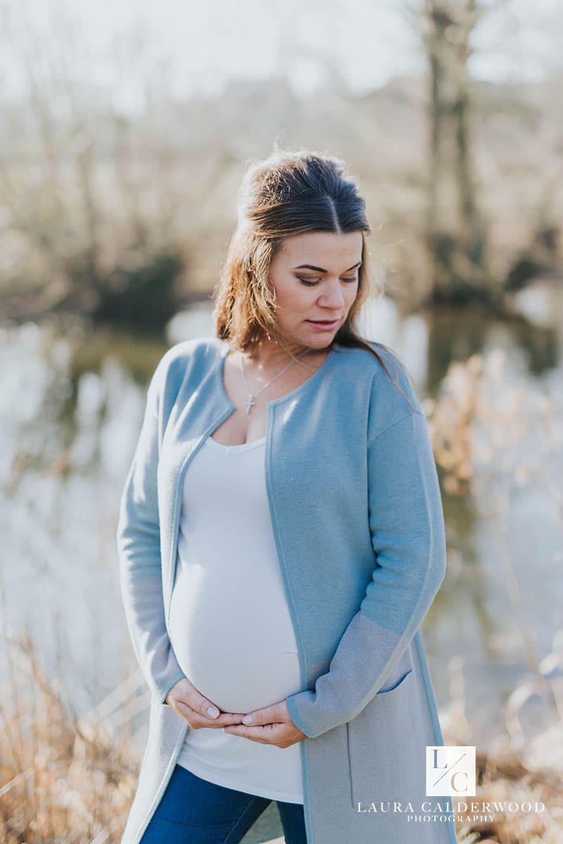 yorkshire maternity photography | maternity photo shoot at home in York by Laura Calderwood Photography