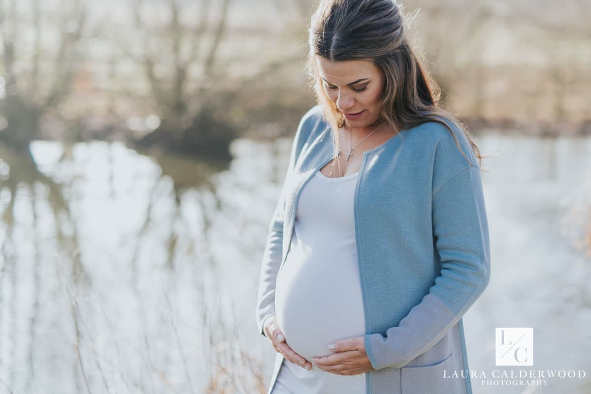 yorkshire maternity photography | maternity photo shoot at home in York by Laura Calderwood Photography