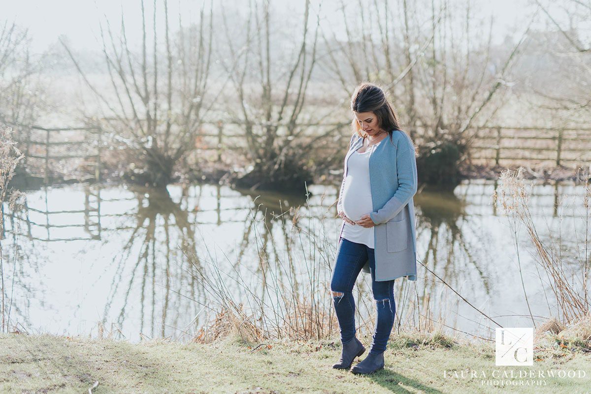 yorkshire maternity photography | maternity photo shoot at home in York by Laura Calderwood Photography