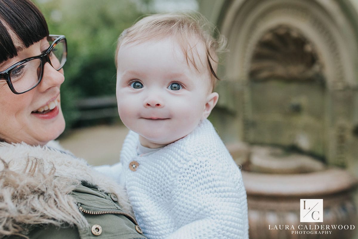 leeds baby photographer | 6 month photo shoot at Roundhay Park in Leeds by Laura Calderwood Photography