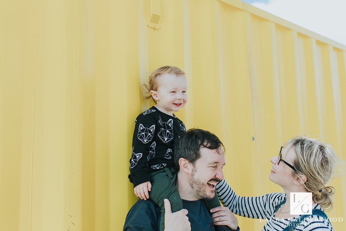 leeds family photographer | family photo shoot in Leeds city centre by Laura Calderwood Photography