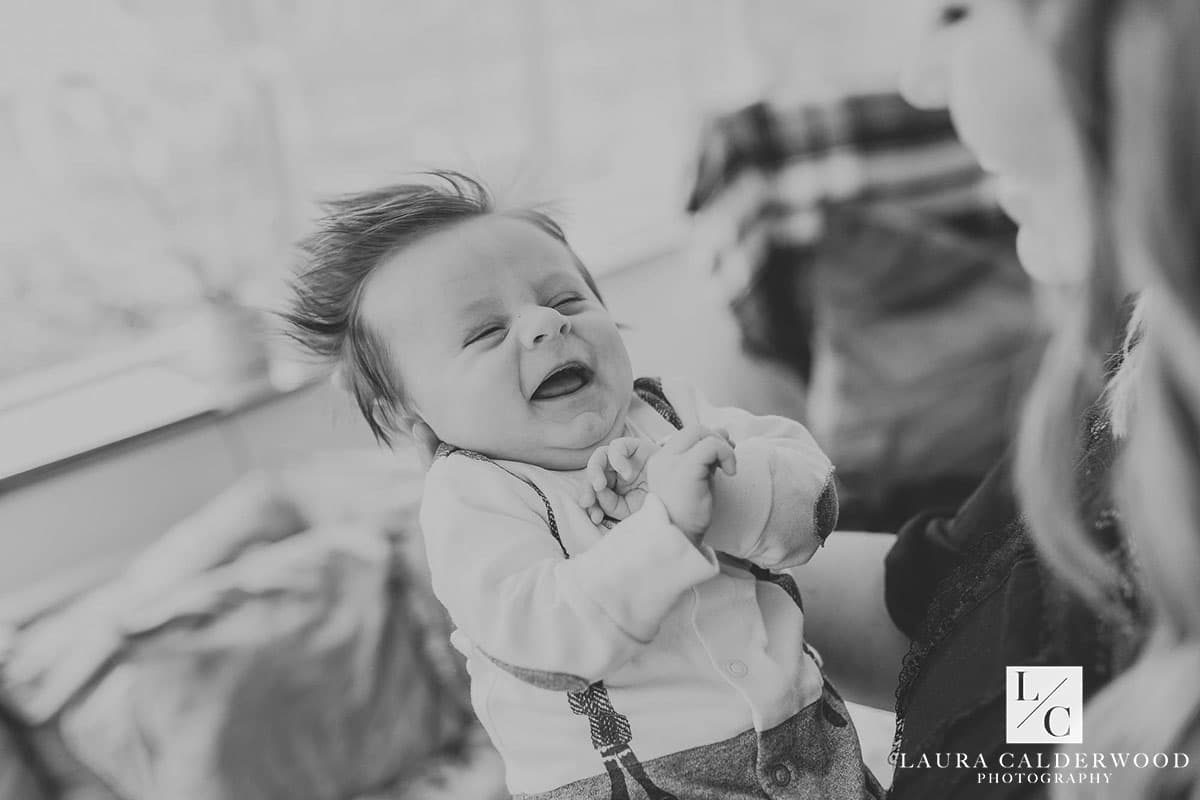 yorkshire baby photographer | 2 month baby photo shoot at home in Ilkley by Laura Calderwood Photography