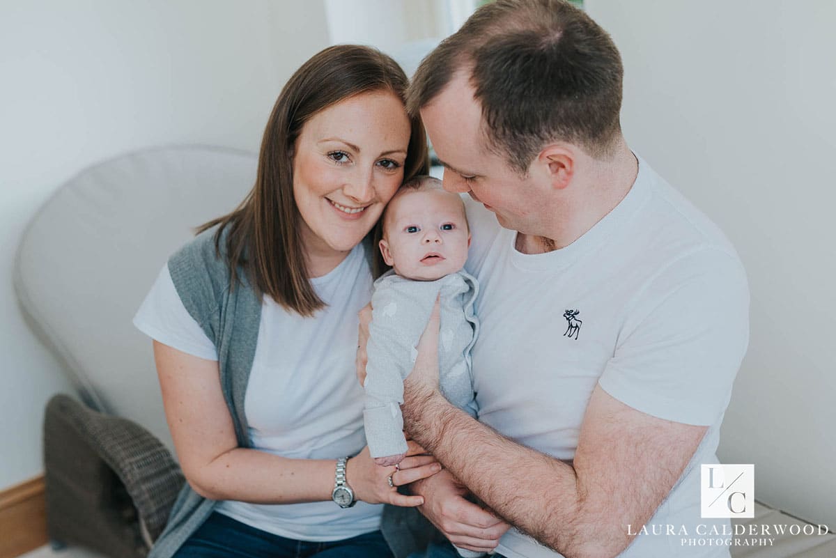 harrogate baby photographer | 2 month baby photo shoot at home in Harrogate by Laura Calderwood Photography
