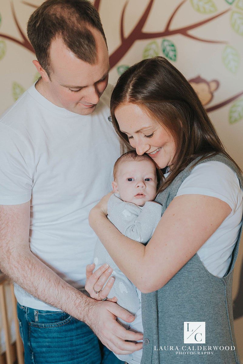 harrogate baby photographer | 2 month baby photo shoot at home in Harrogate by Laura Calderwood Photography