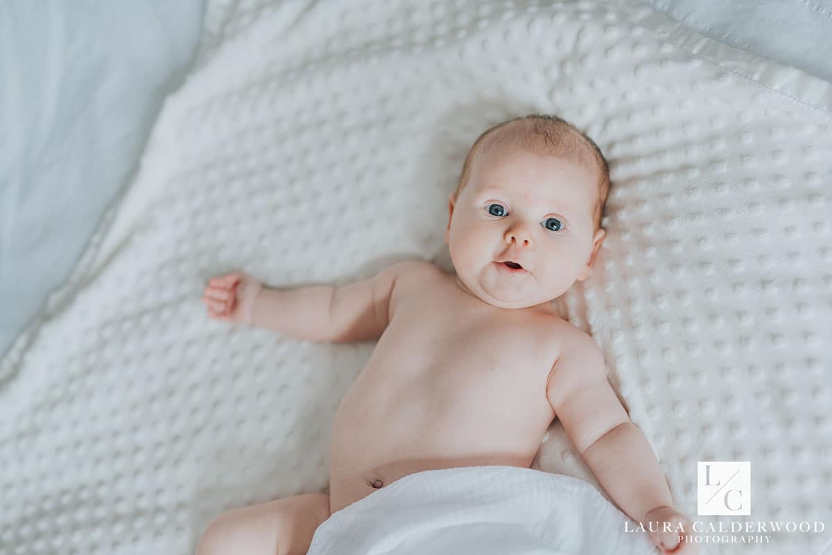 york baby photographer | 3 month baby photo shoot at home in York by Laura Calderwood Photography