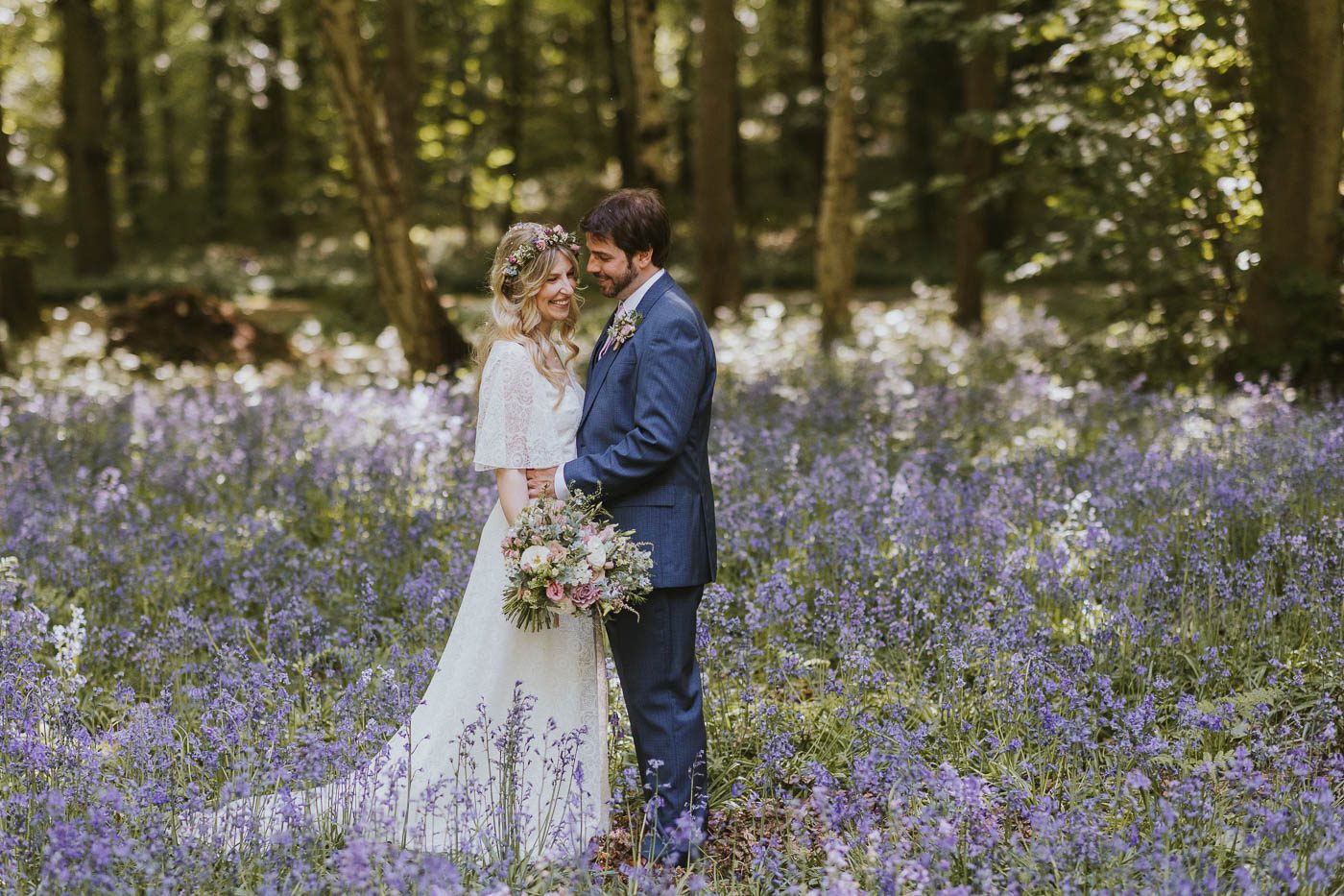 Hazlewood Castle Woodland Wedding photography