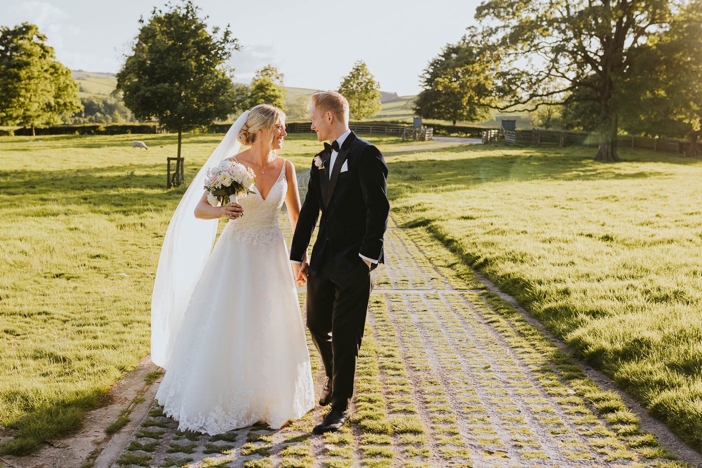 the tithe barn bolton abbey wedding photos