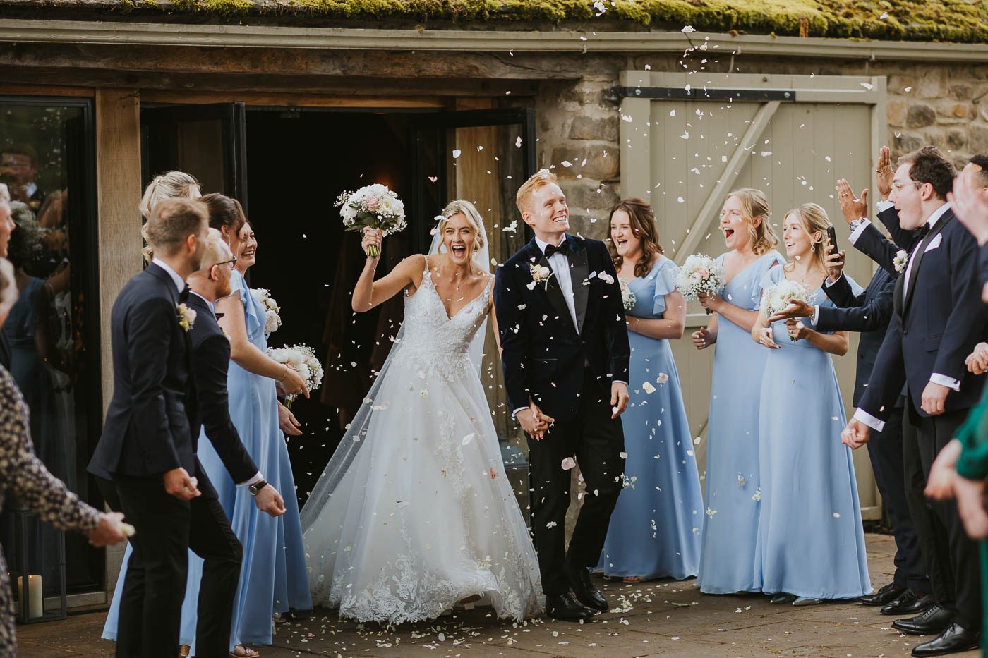 the tithe barn bolton abbey wedding photos