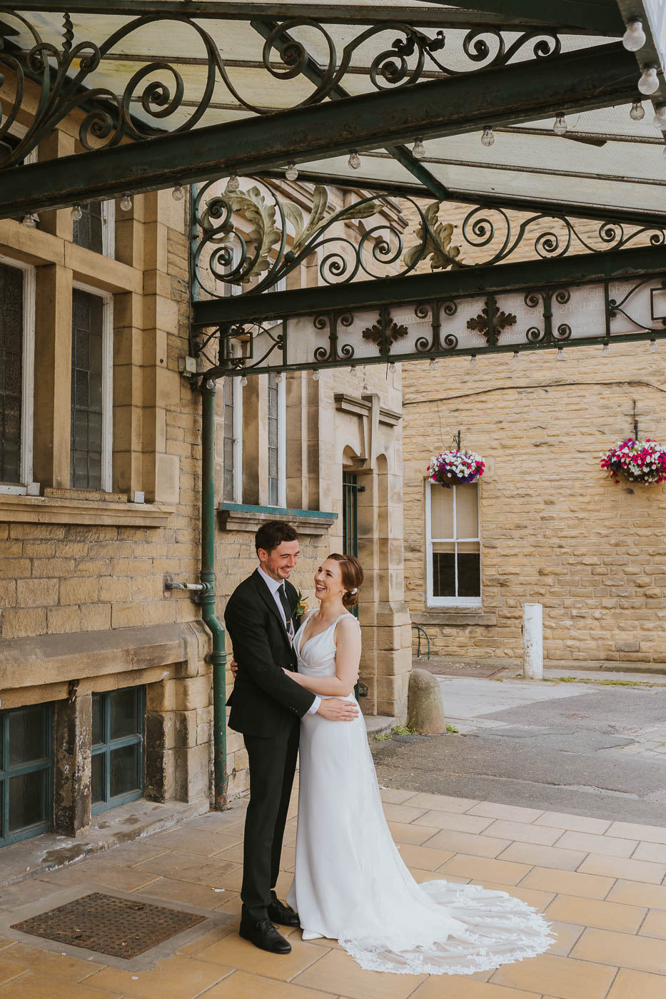 Kings Hall Ilkley Wedding Photos. colourful wedding at the winter gardens