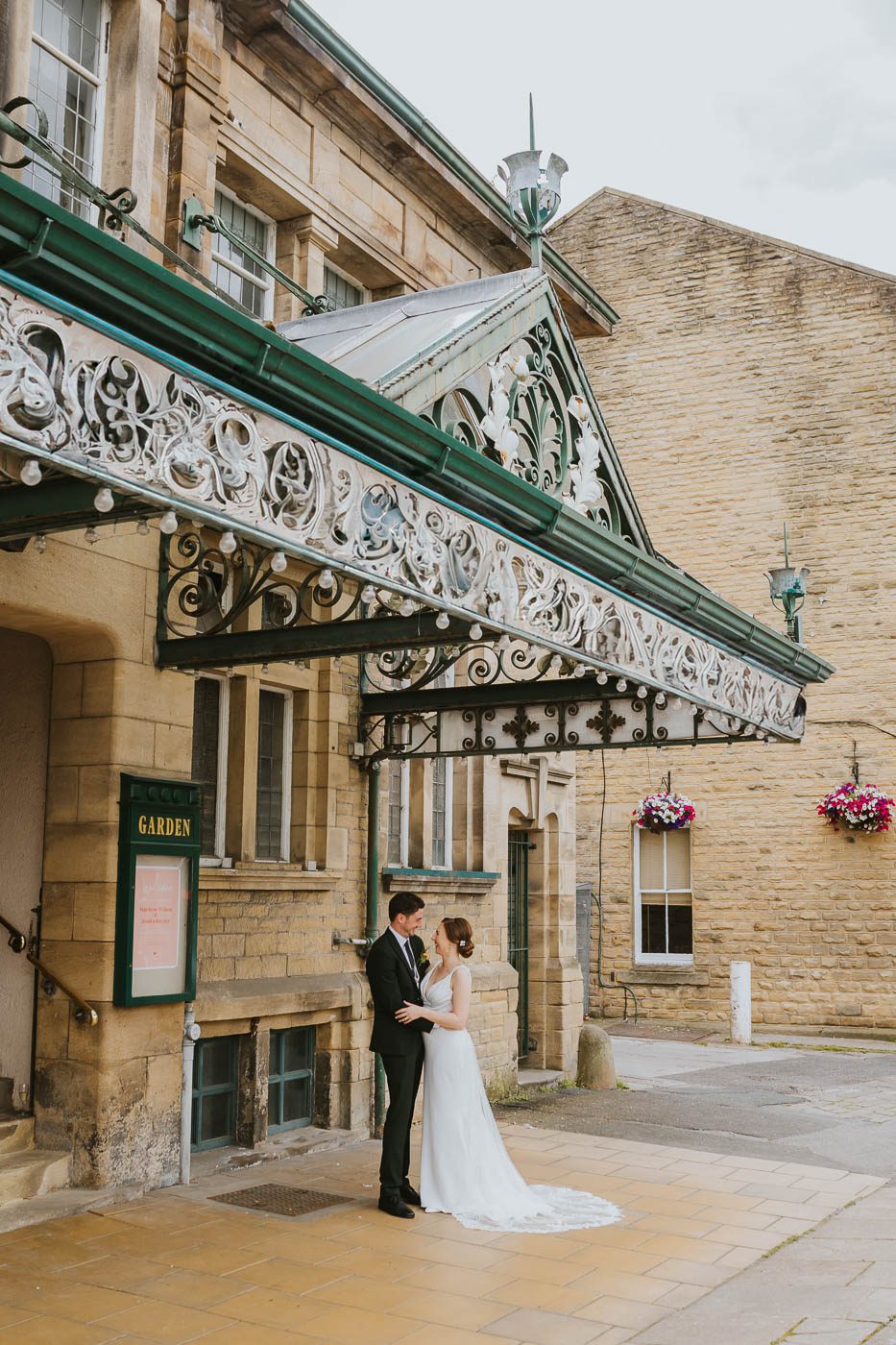 Kings Hall Ilkley Wedding Photos. colourful wedding at the winter gardens