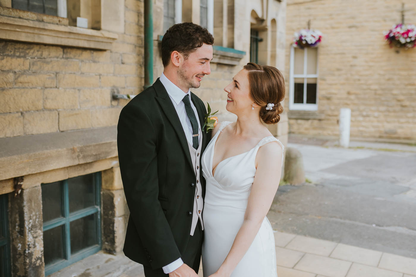Kings Hall Ilkley Wedding Photos. colourful wedding at the winter gardens