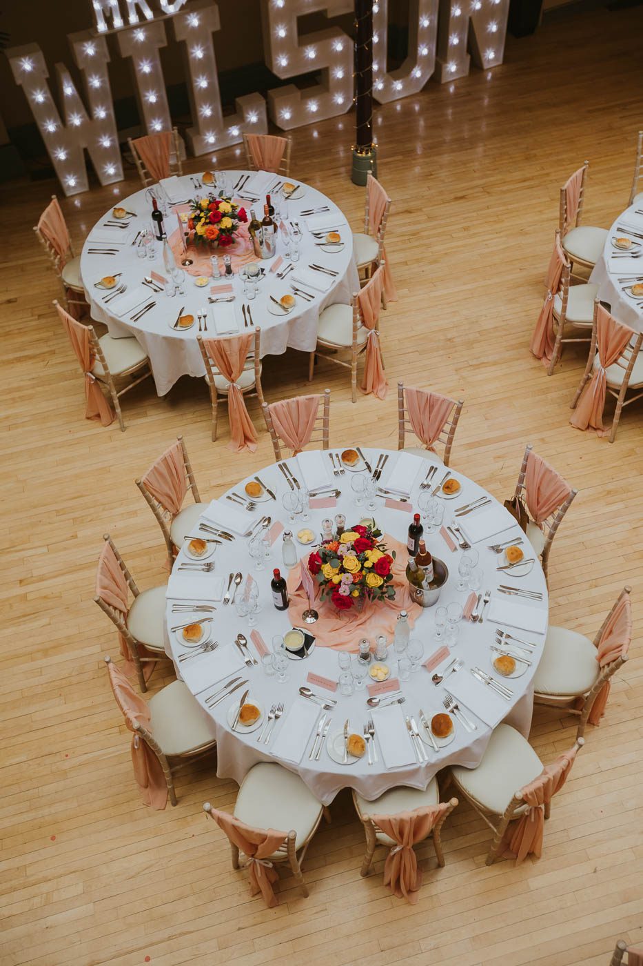 Kings Hall Ilkley Wedding Photos. colourful wedding at the winter gardens