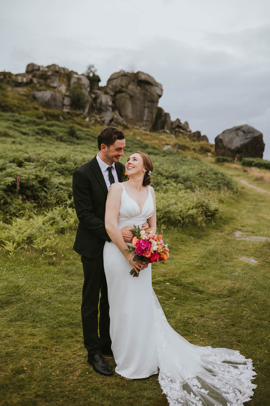 Kings Hall Ilkley Wedding Photos. colourful wedding at the winter gardens