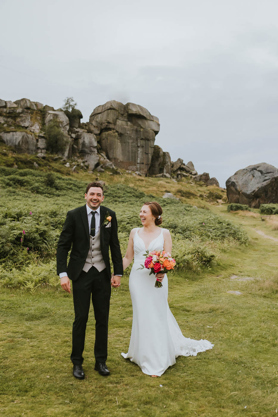 Kings Hall Ilkley Wedding Photos. colourful wedding at the winter gardens