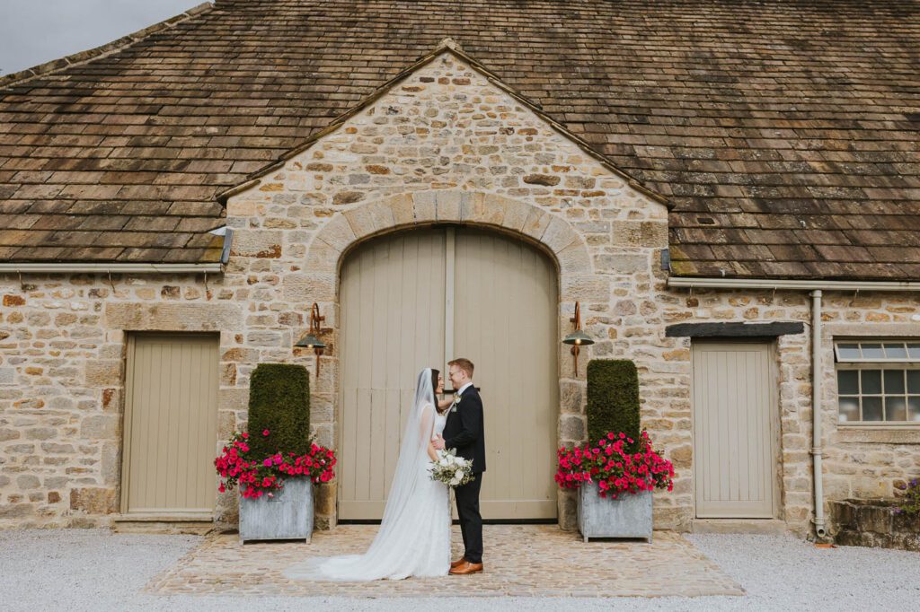 photos from a summer wedding at the tithe barn bolton abbey